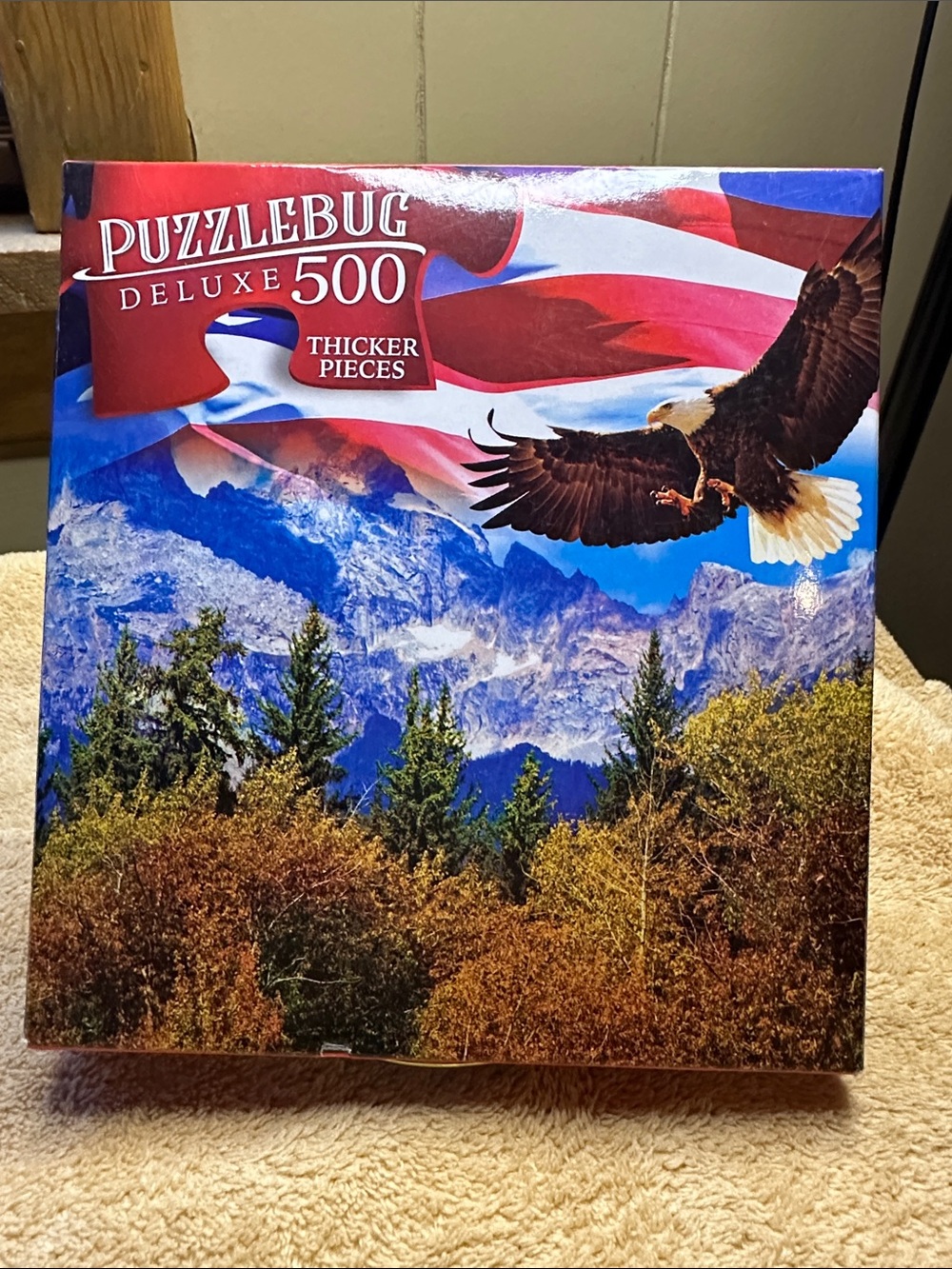 Puzzlebug Deluxe 500-Piece Jigsaw Puzzle - Eagle Mountain Scene (Multicolor)